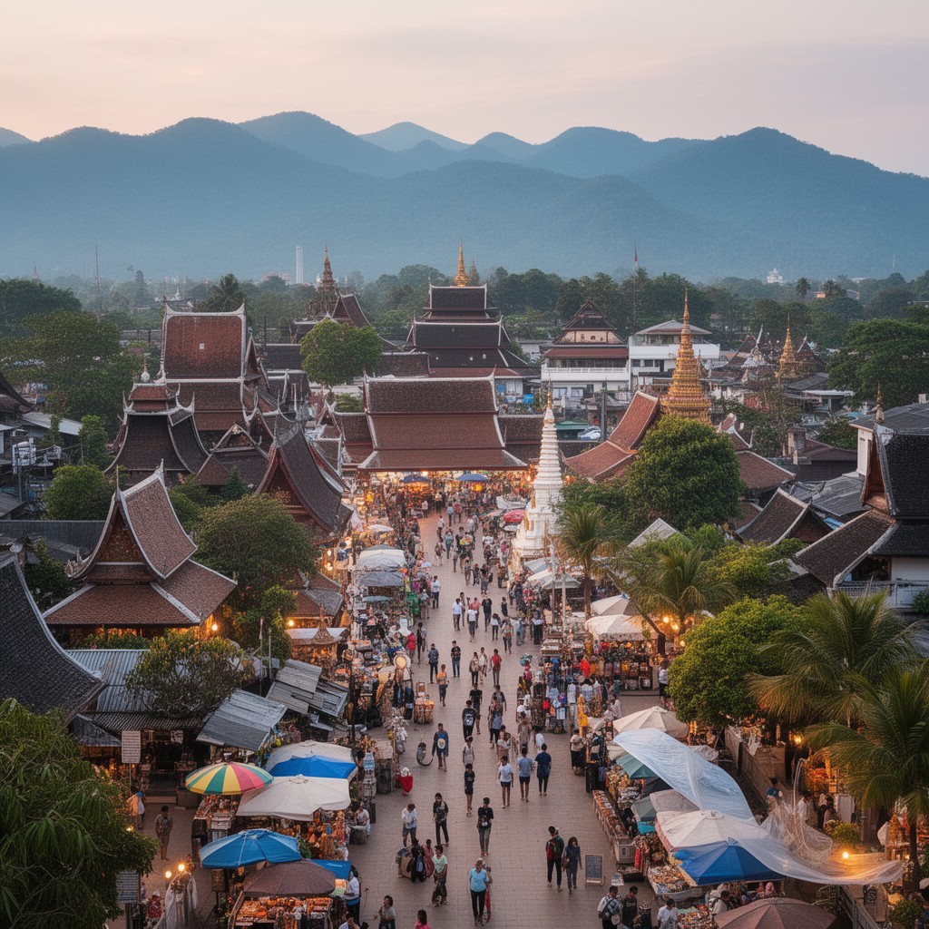 AI-generated illustration of Chiang Mai