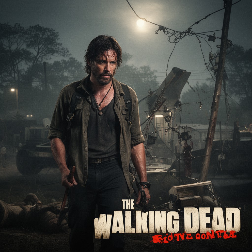 AI-generated illustration of The Walking Dead: Daryl Dixon