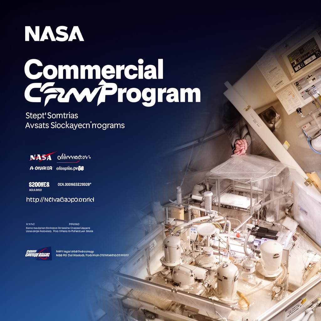 AI-generated illustration of Commercial Crew Program