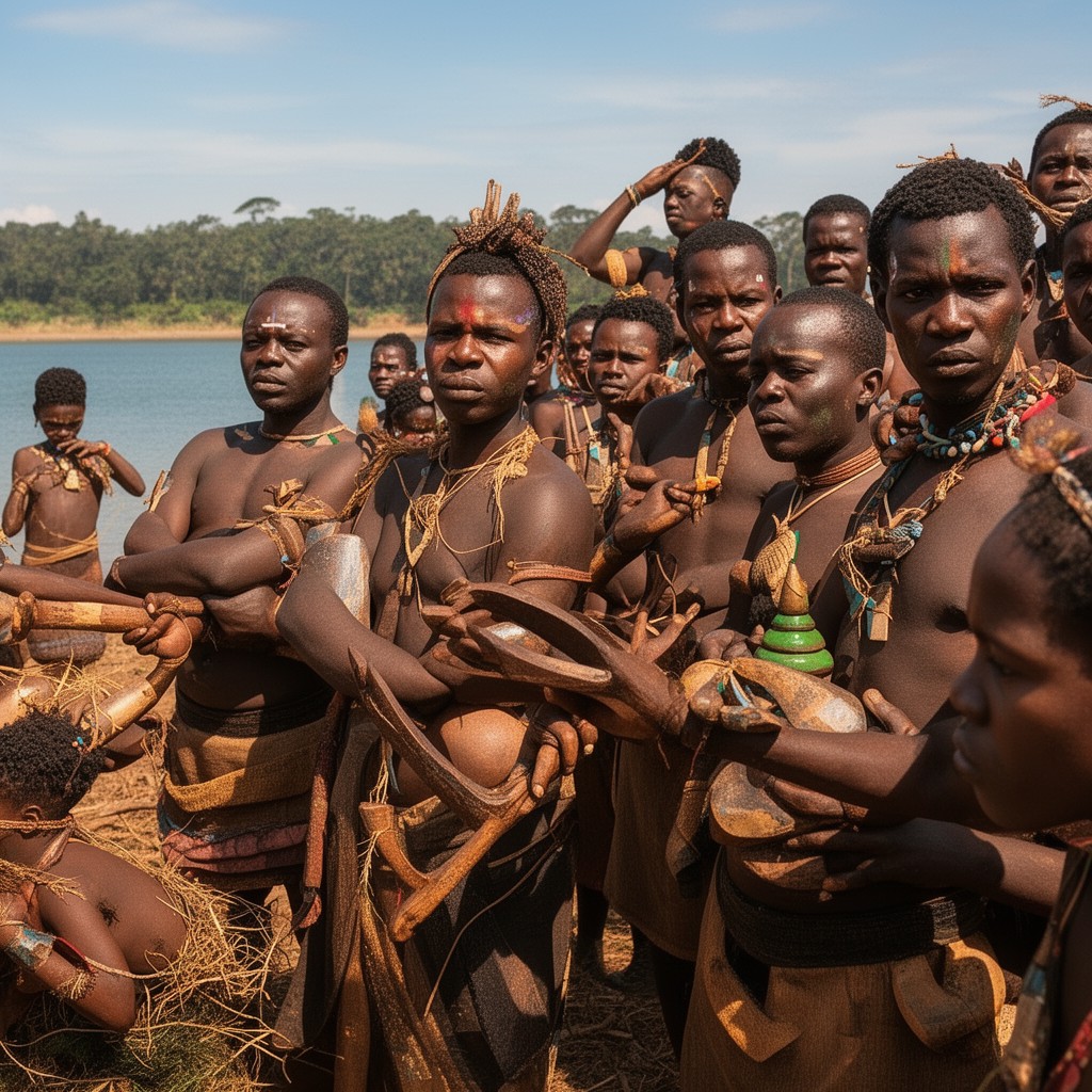 AI-generated illustration of Bembe people