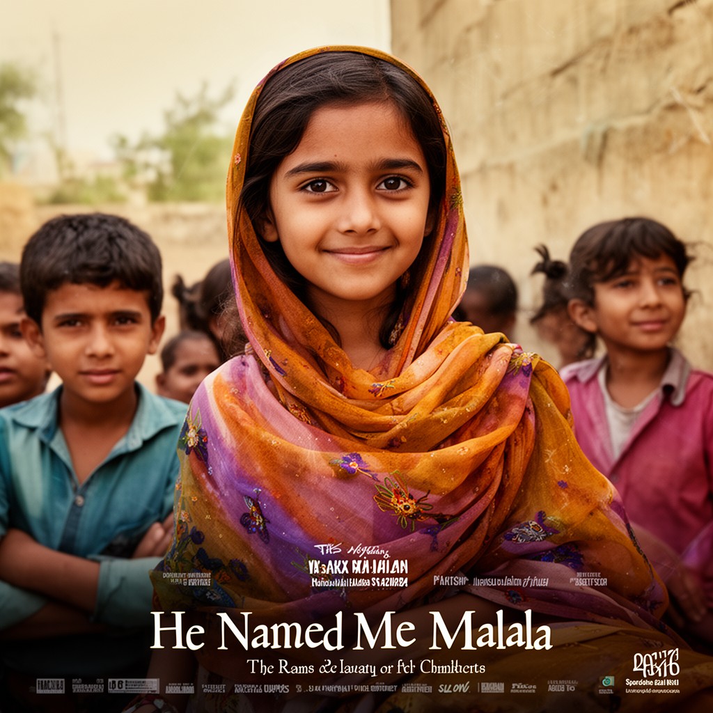 AI-generated illustration of He Named Me Malala