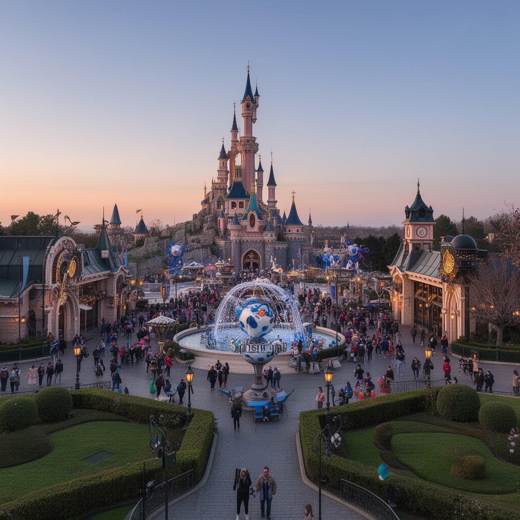 AI-generated illustration of Disneyland Paris