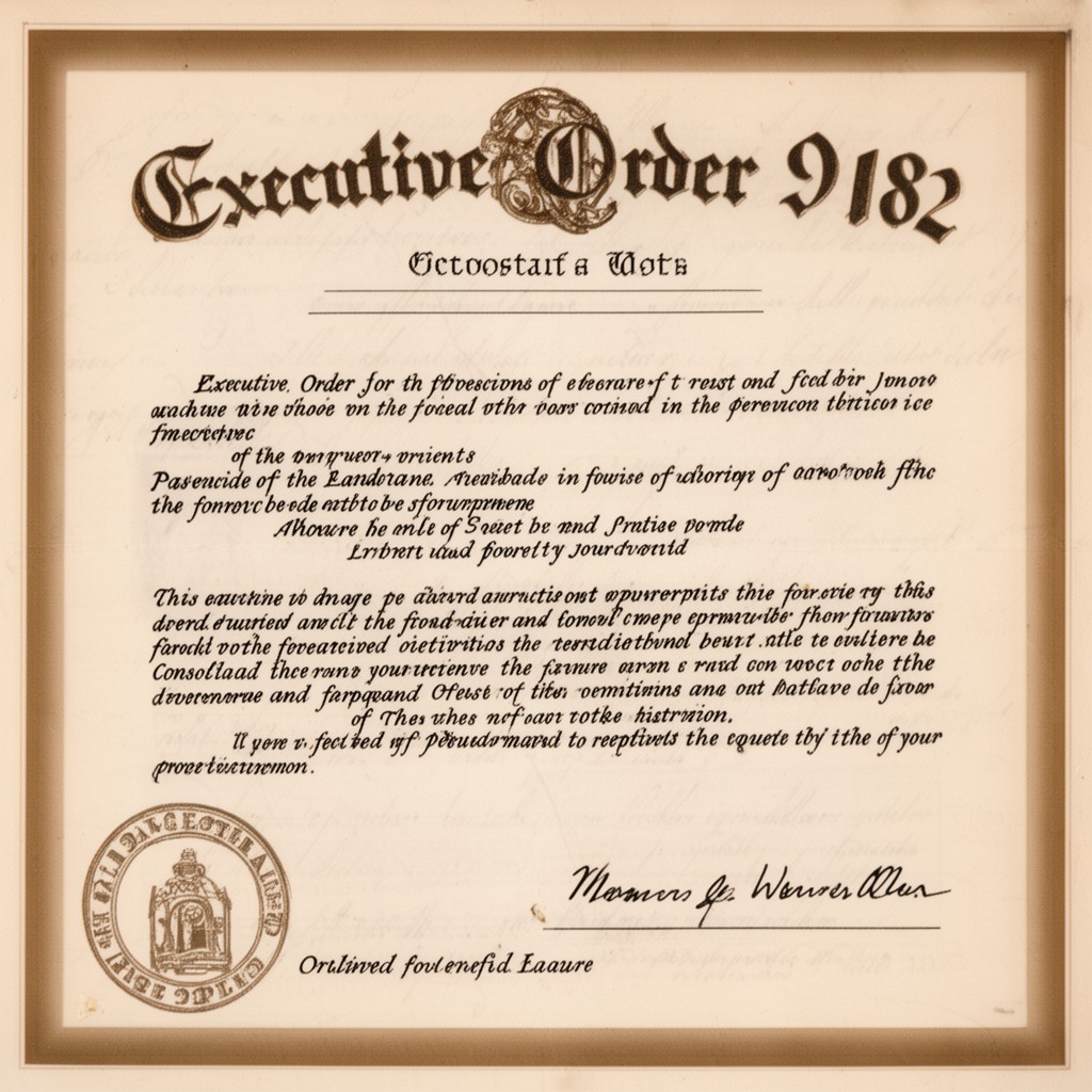 AI-generated illustration of Executive Order 9182
