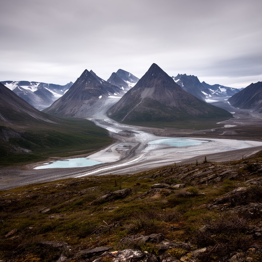 AI-generated illustration of Torngat Mountains National Park region