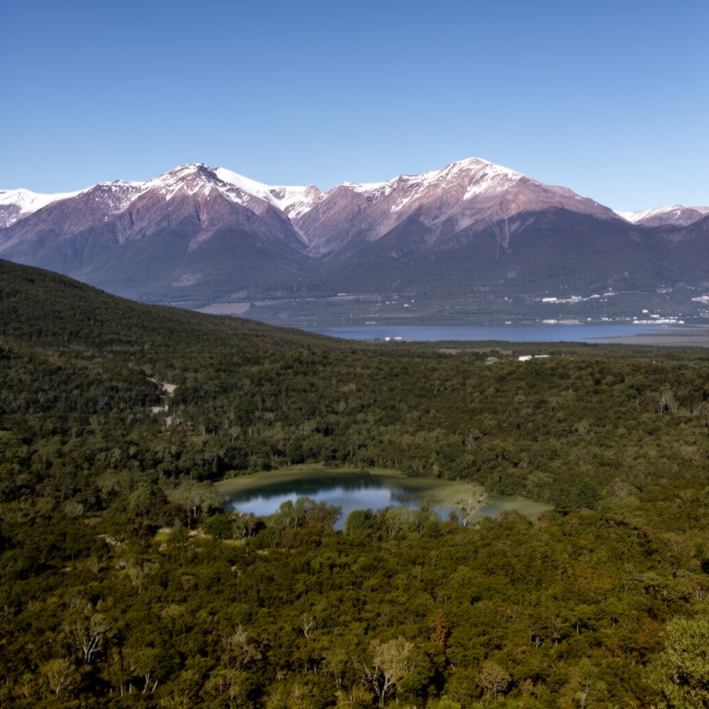 AI-generated illustration of Chilean National System of Protected Wild Areas