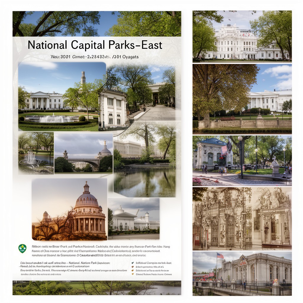 AI-generated illustration of National Capital Parks-East sites