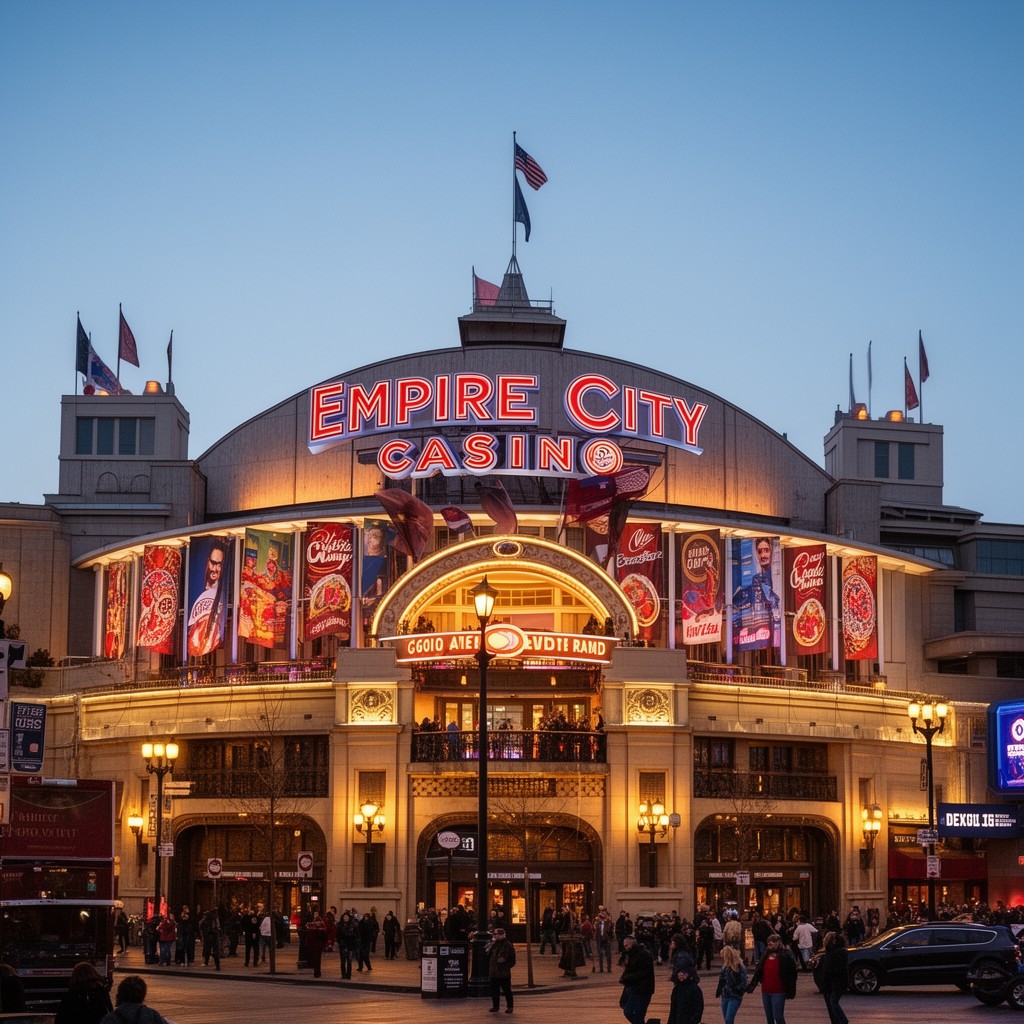 AI-generated illustration of Empire City Casino