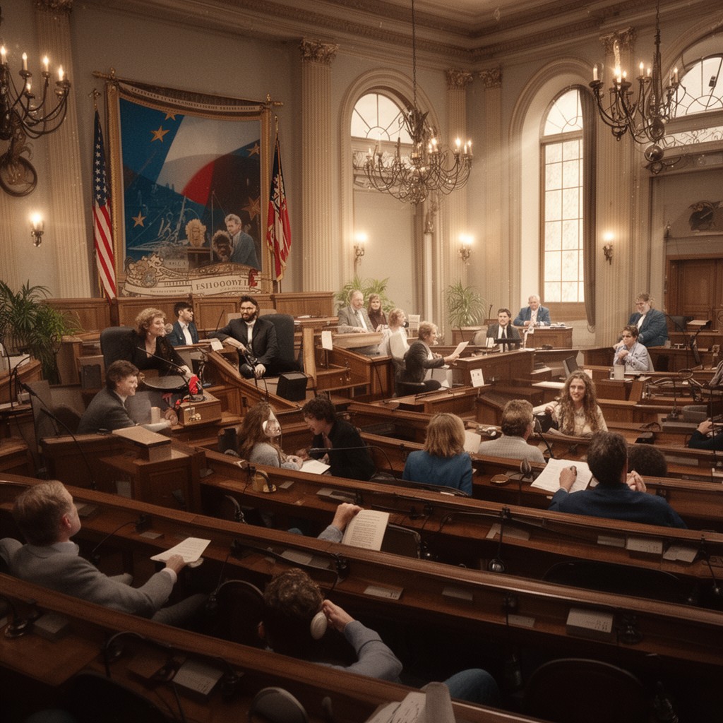 AI-generated illustration of Virginia General Assembly