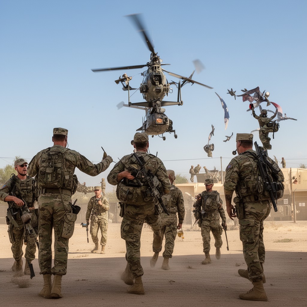 AI-generated illustration of 4th Brigade Combat Team, 101st Airborne Division