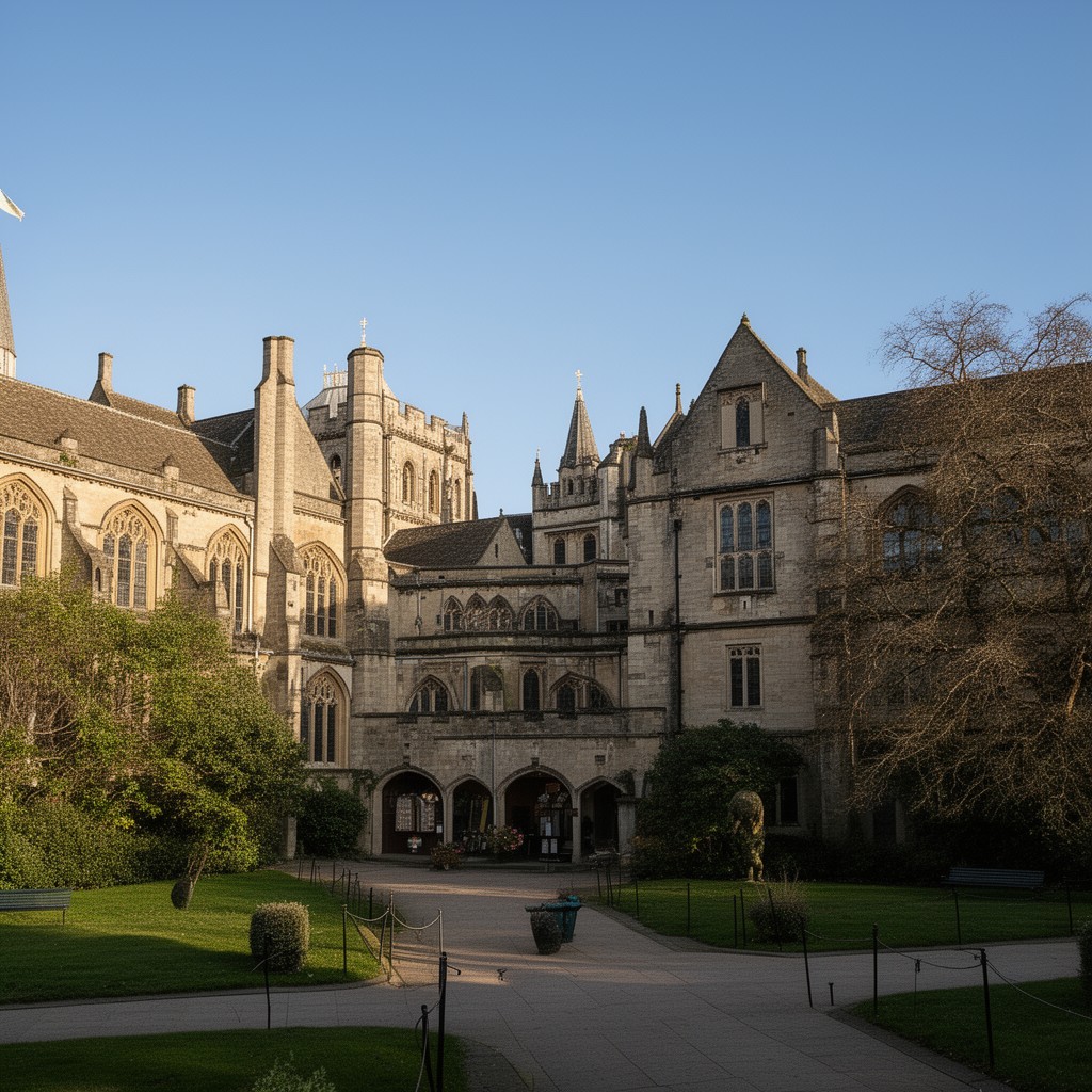 AI-generated illustration of Faculty of Music, University of Cambridge