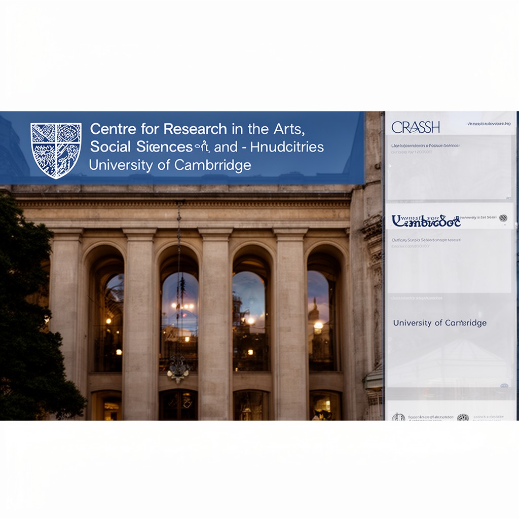 AI-generated illustration of Centre for Research in the Arts, Social Sciences and Humanities, University of Cambridge
