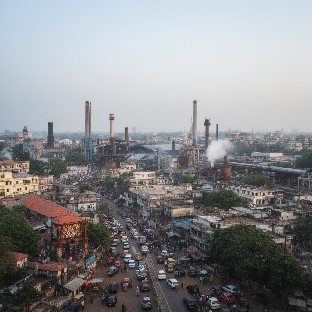 AI-generated illustration of Coimbatore