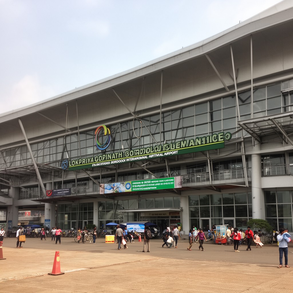 AI-generated illustration of Lokpriya Gopinath Bordoloi International Airport