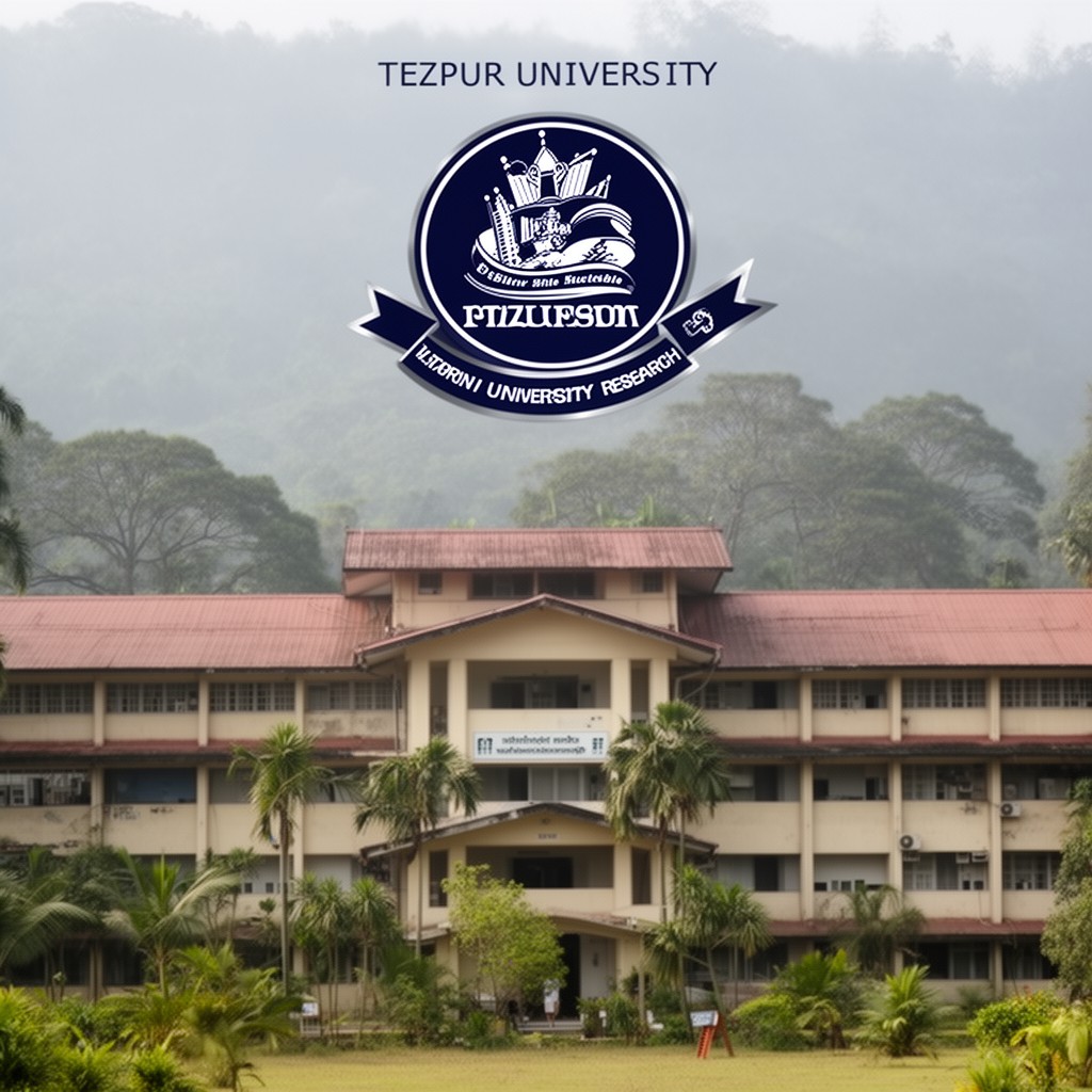 AI-generated illustration of Tezpur University