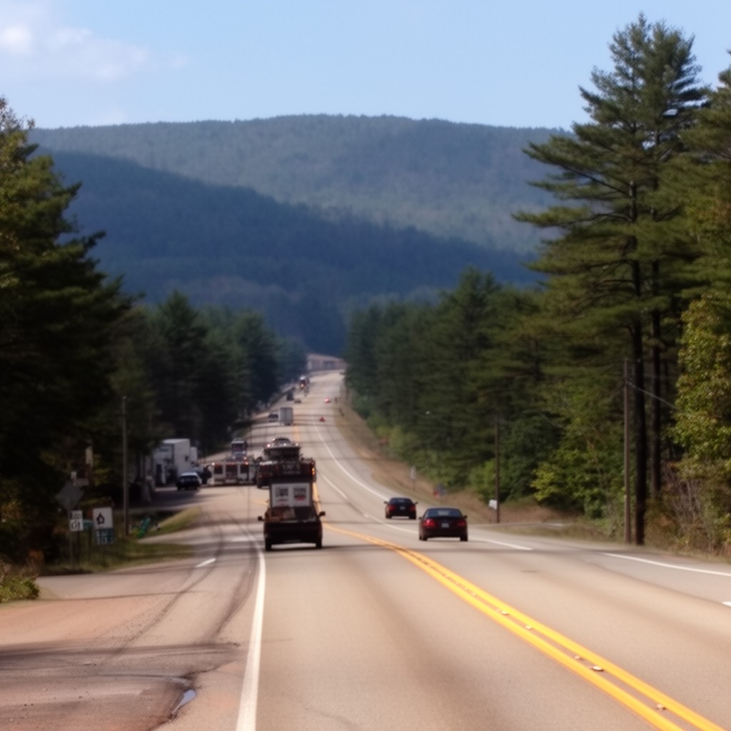 AI-generated illustration of Route 2 (Massachusetts)