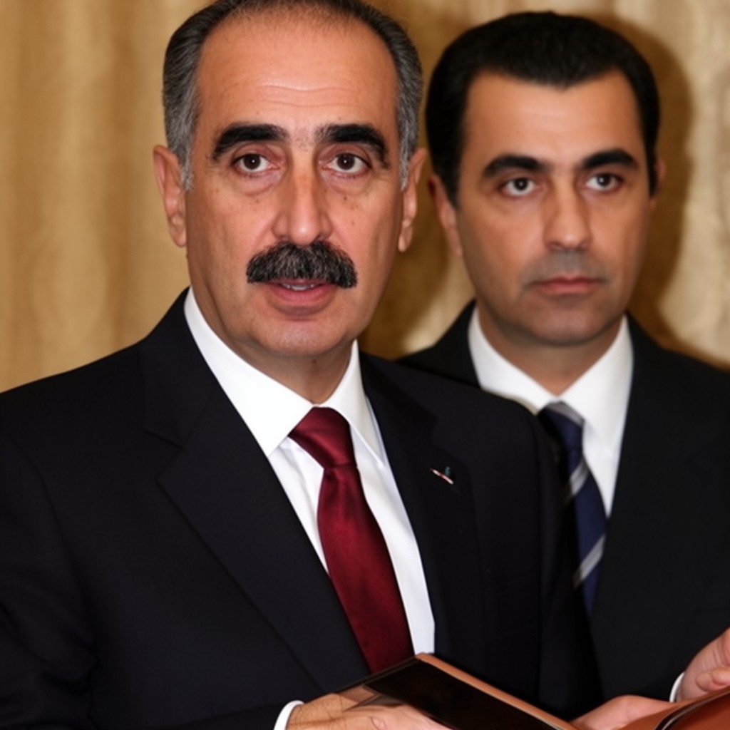 AI-generated illustration of Hafez al-Assad