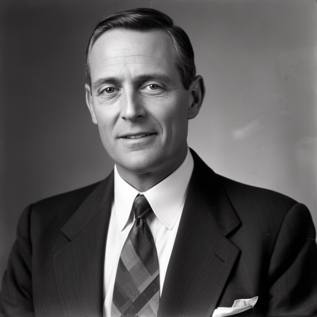 AI-generated illustration of C. C. Young