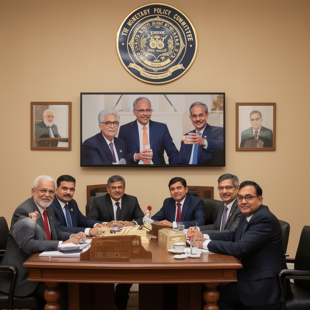 AI-generated illustration of Monetary Policy Committee of the Reserve Bank of India