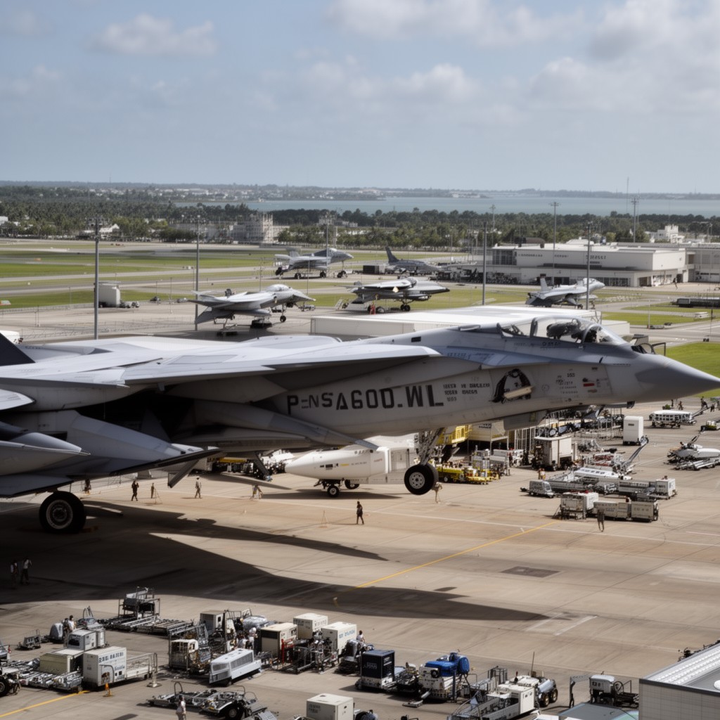 AI-generated illustration of Naval Air Station Pensacola