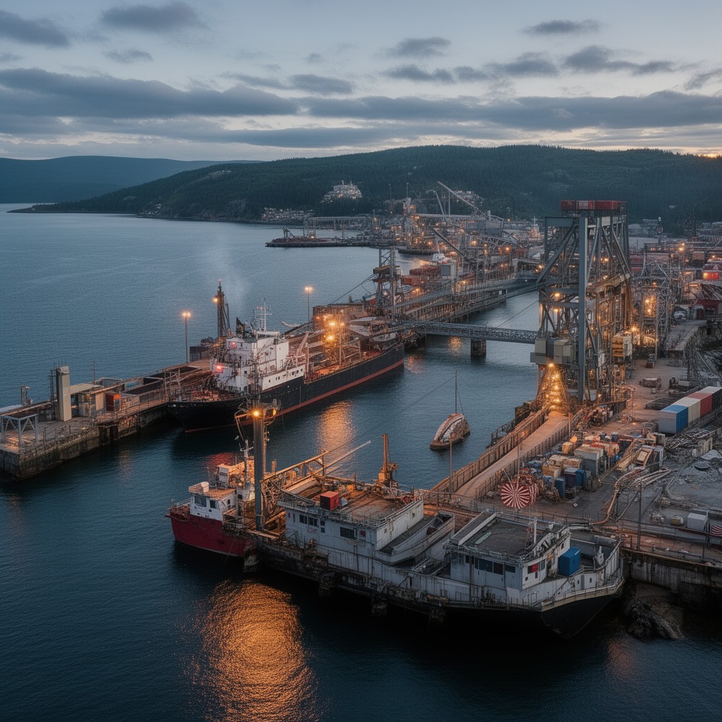 AI-generated illustration of Port of Marquette