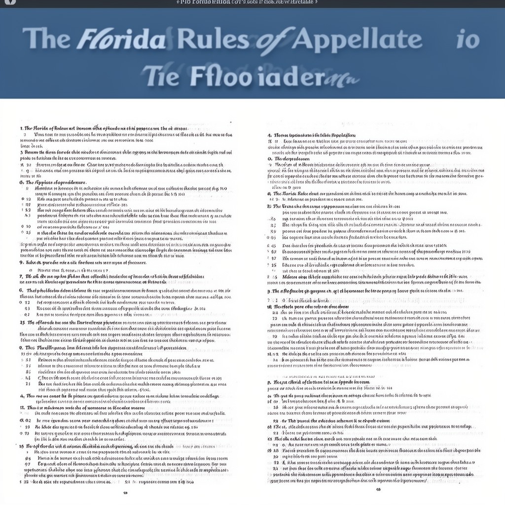 AI-generated illustration of Florida Rules of Appellate Procedure