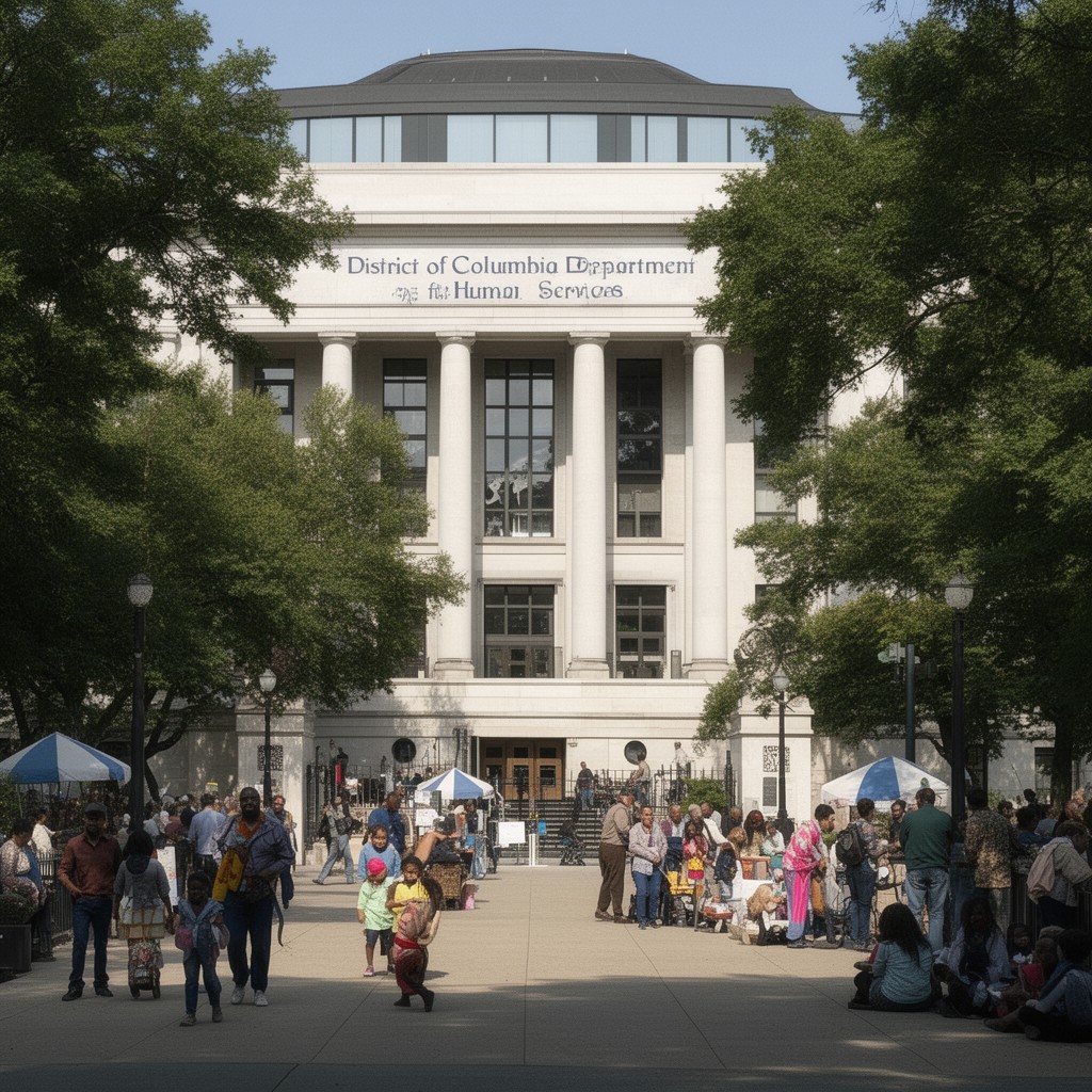AI-generated illustration of District of Columbia Department of Human Services