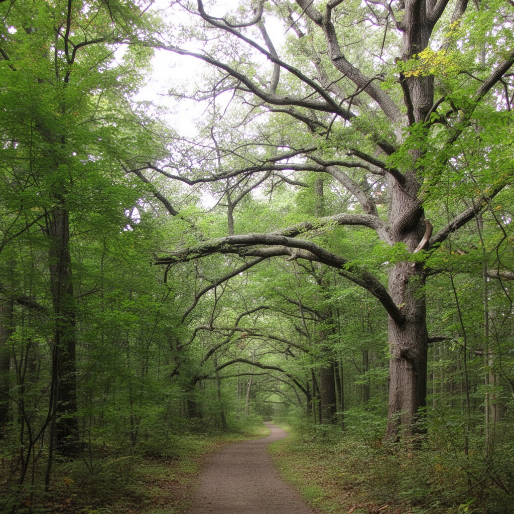 AI-generated illustration of Ward Pound Ridge Reservation
