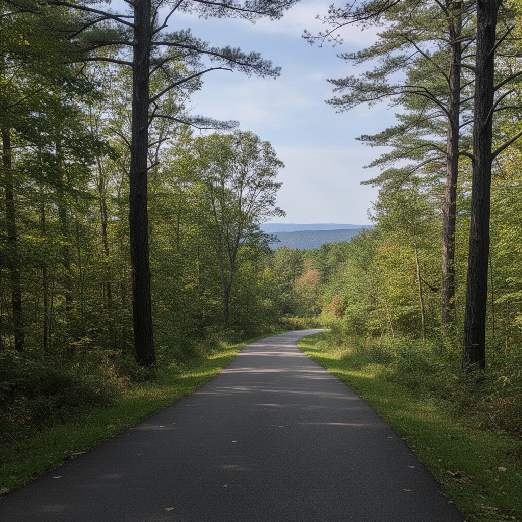 AI-generated illustration of Rockefeller State Park Preserve