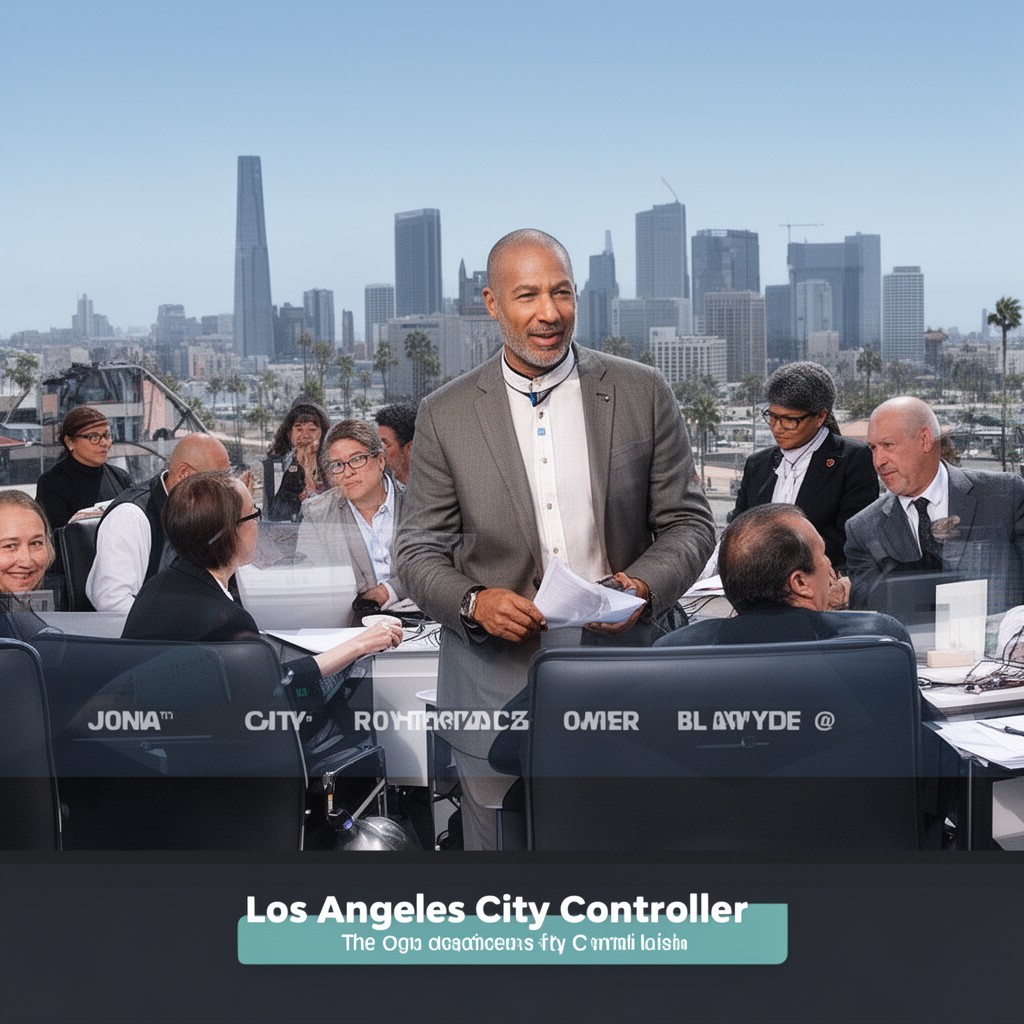 AI-generated illustration of Los Angeles City Controller