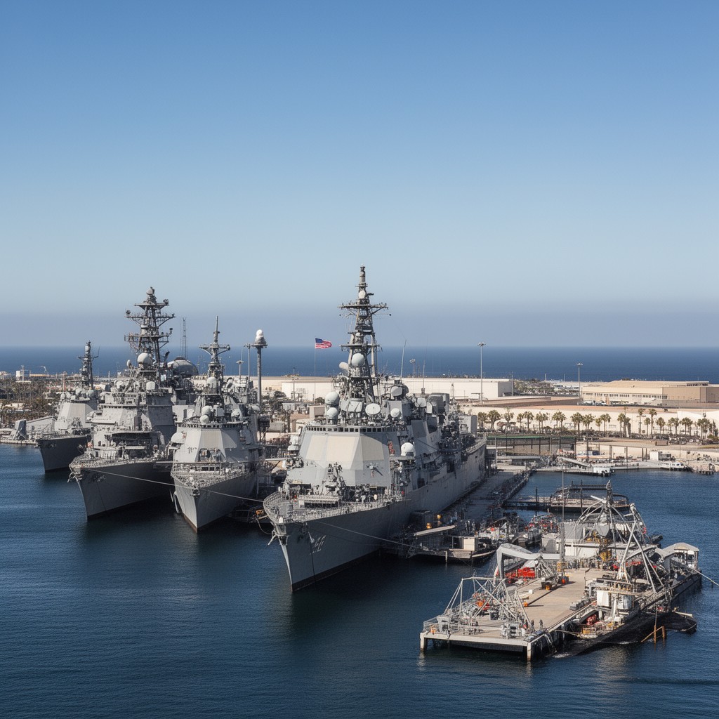 AI-generated illustration of Naval Base Point Loma