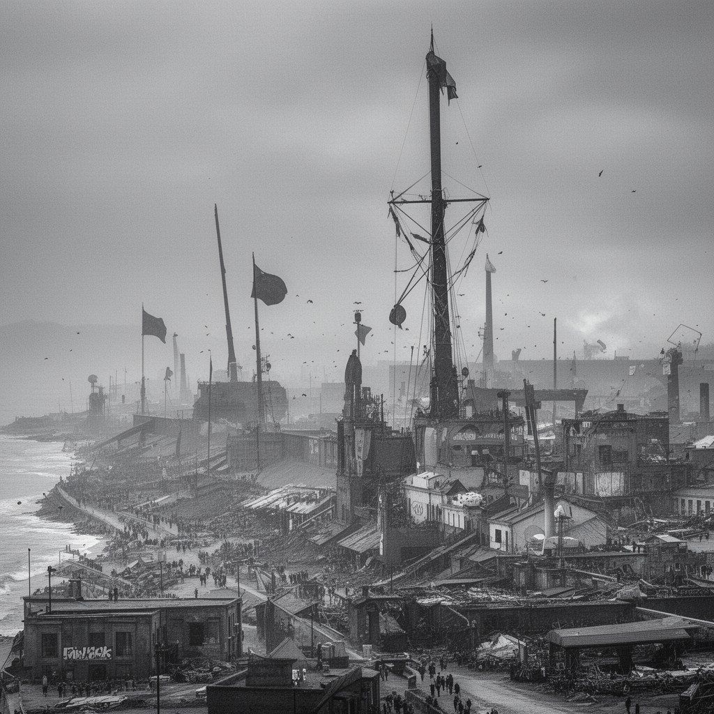 AI-generated illustration of Dunkirk
