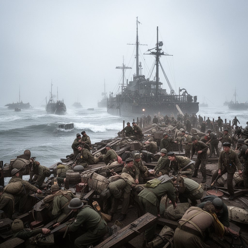 AI-generated illustration of Operation Dynamo