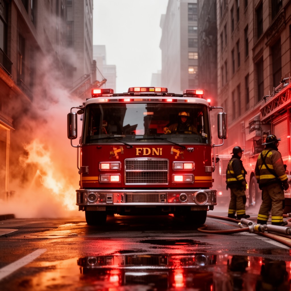 AI-generated illustration of FDNY