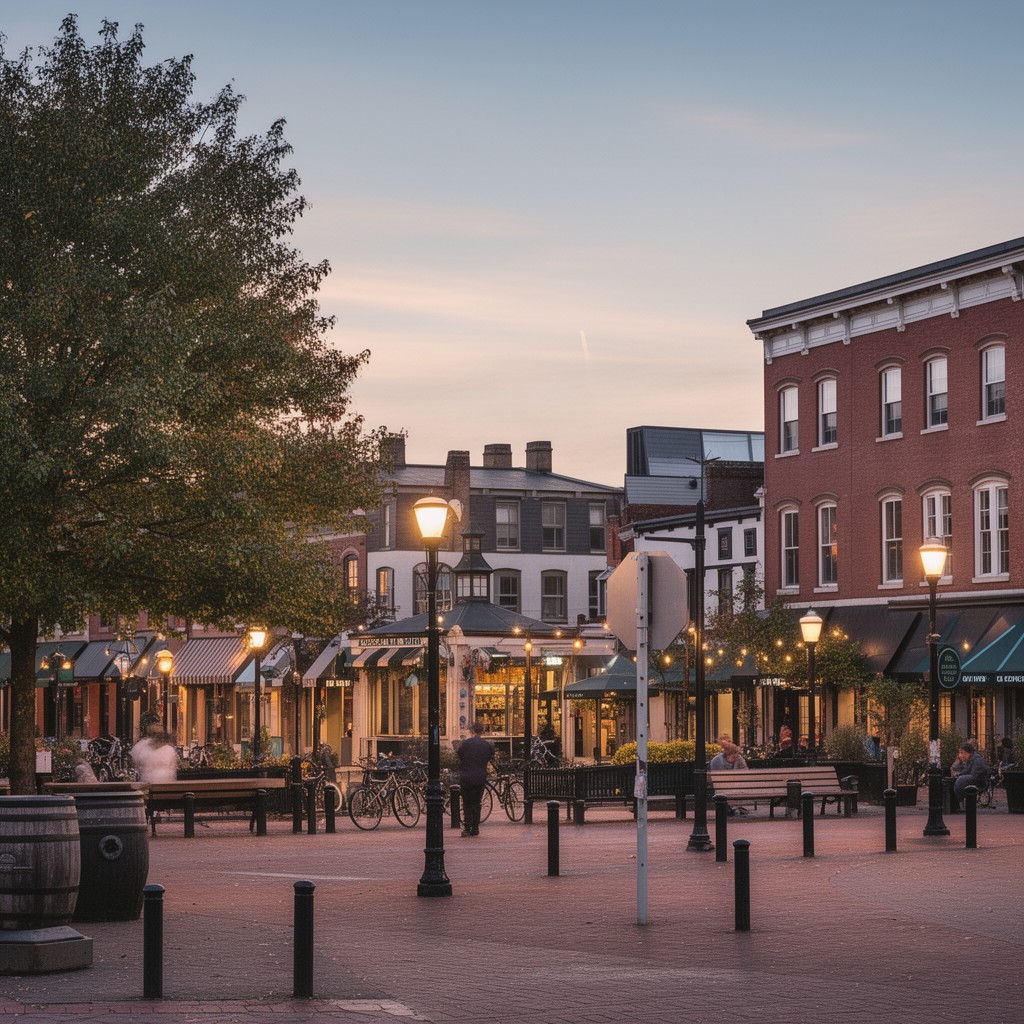 AI-generated illustration of Central Square Historic District