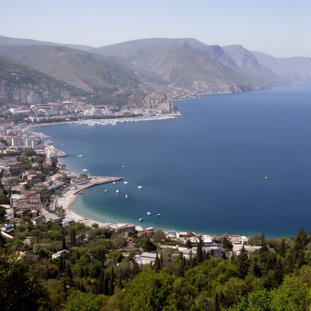 AI-generated illustration of Yalta Bay