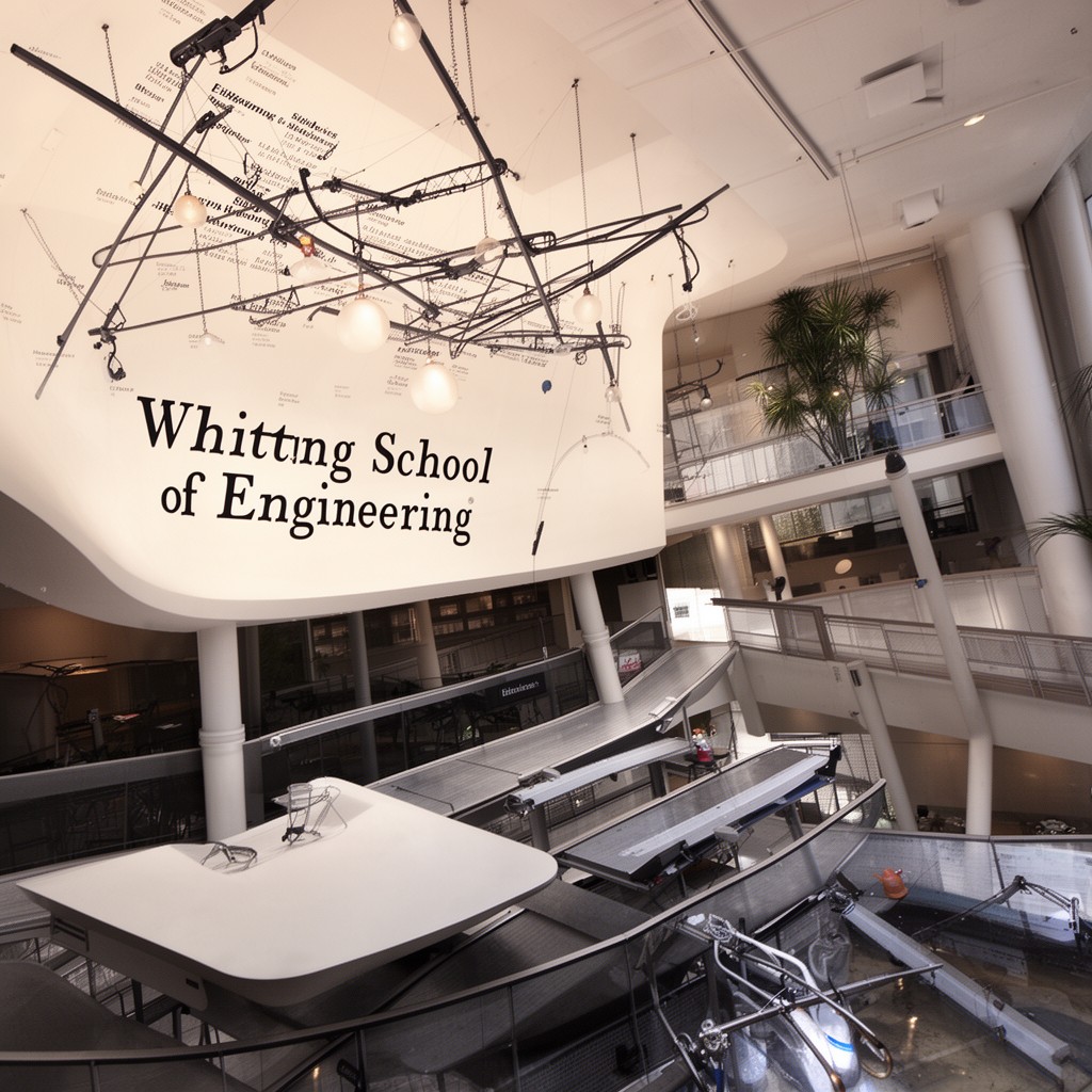 AI-generated illustration of Whiting School of Engineering