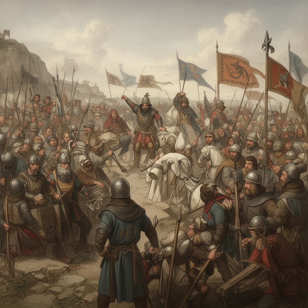 AI-generated illustration of Normans
