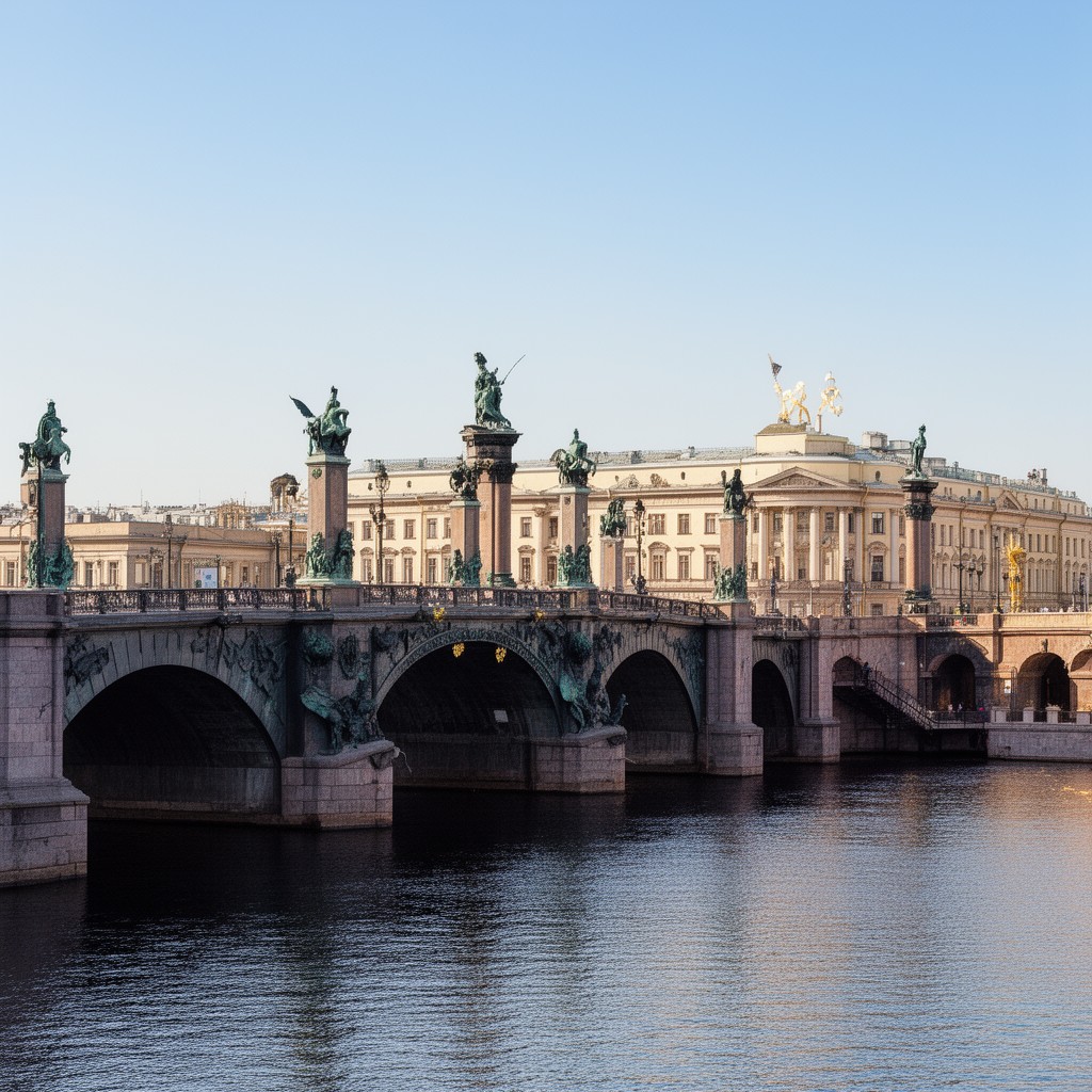 AI-generated illustration of Anichkov Bridge