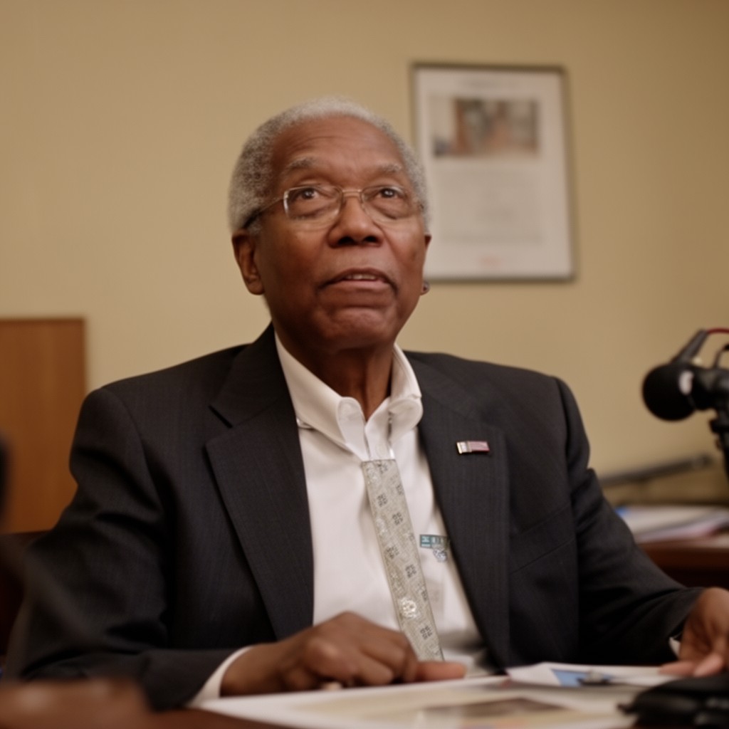 AI-generated illustration of Julian Bond