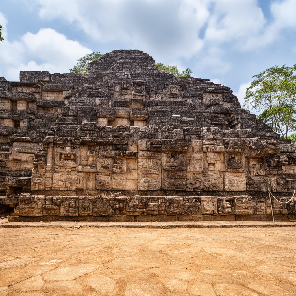 AI-generated illustration of Copán