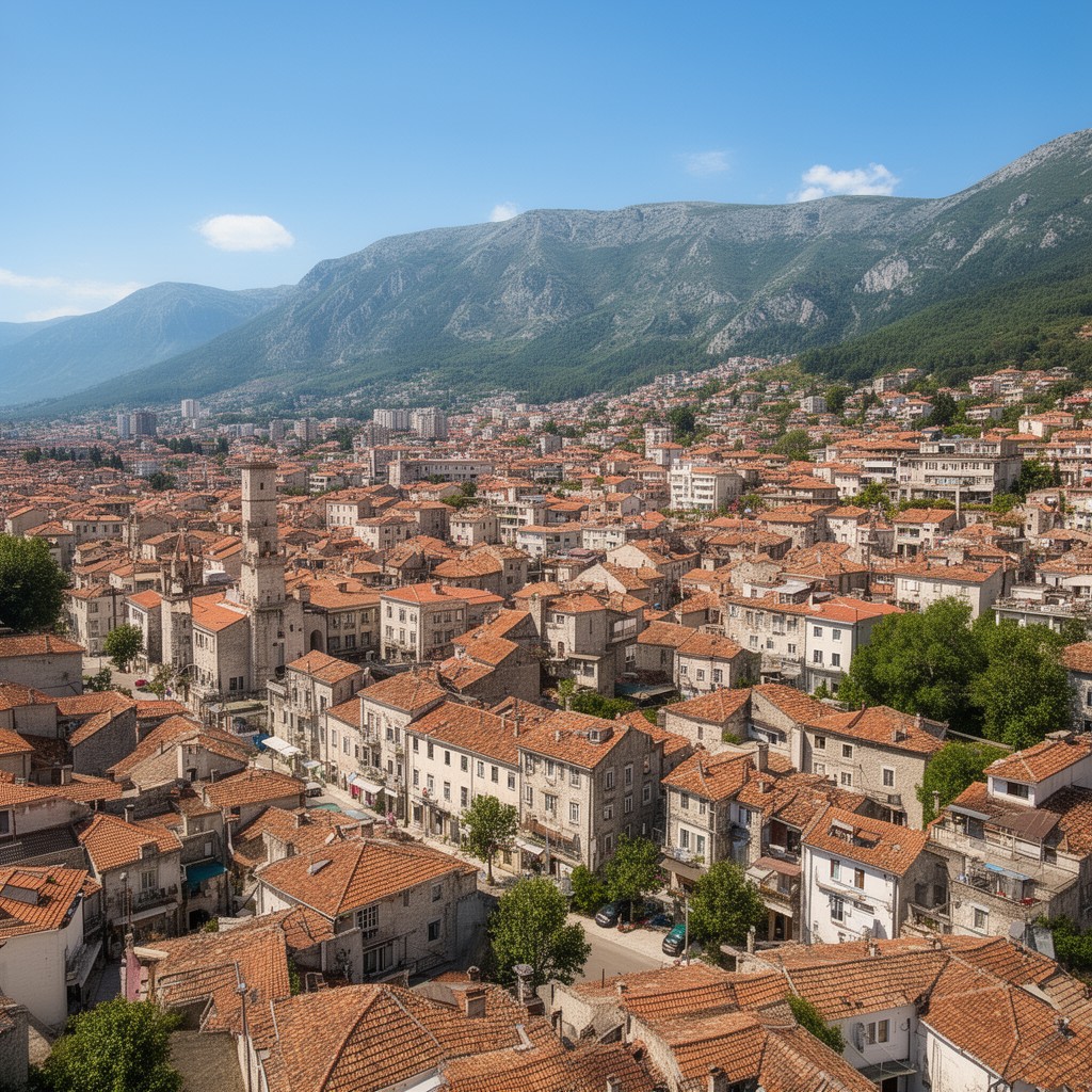 AI-generated illustration of Podgorica