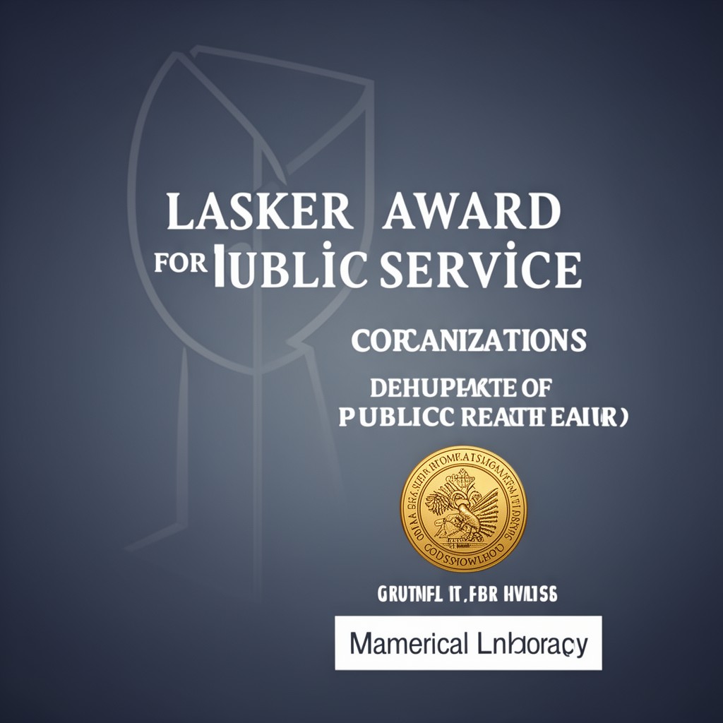 AI-generated illustration of Lasker Award for Public Service