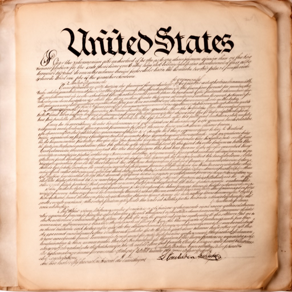 AI-generated illustration of United States Constitution