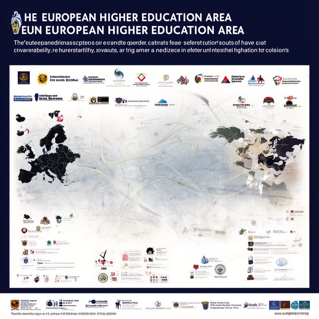 AI-generated illustration of European Higher Education Area