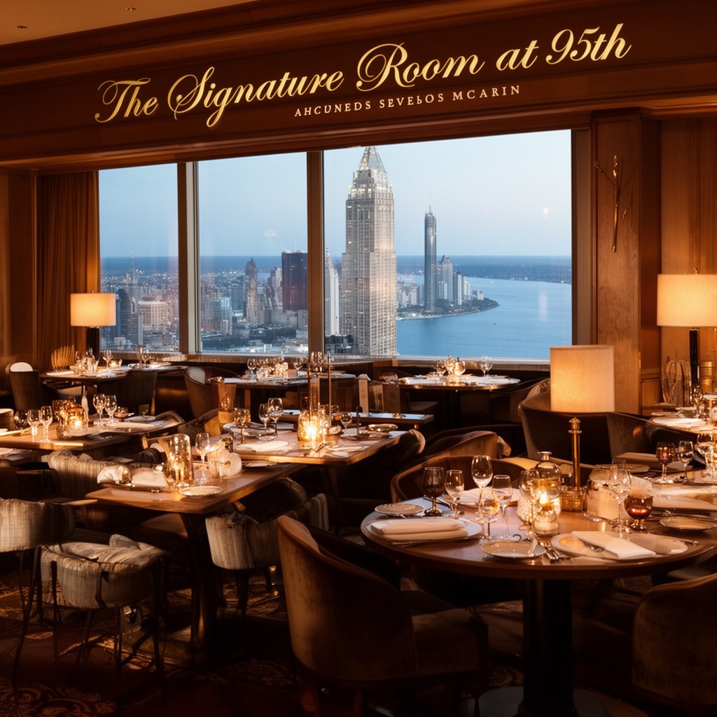 AI-generated illustration of The Signature Room at the 95th (historical)