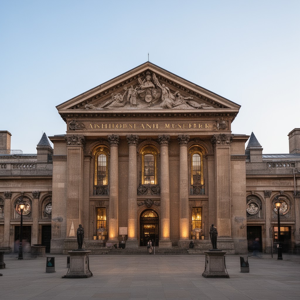 AI-generated illustration of Ashmolean Museum