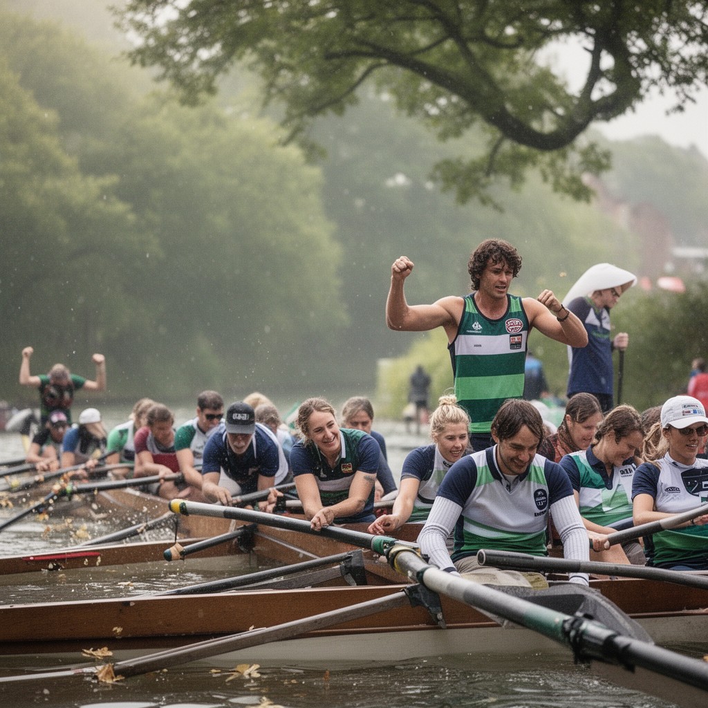 AI-generated illustration of The Boat Race