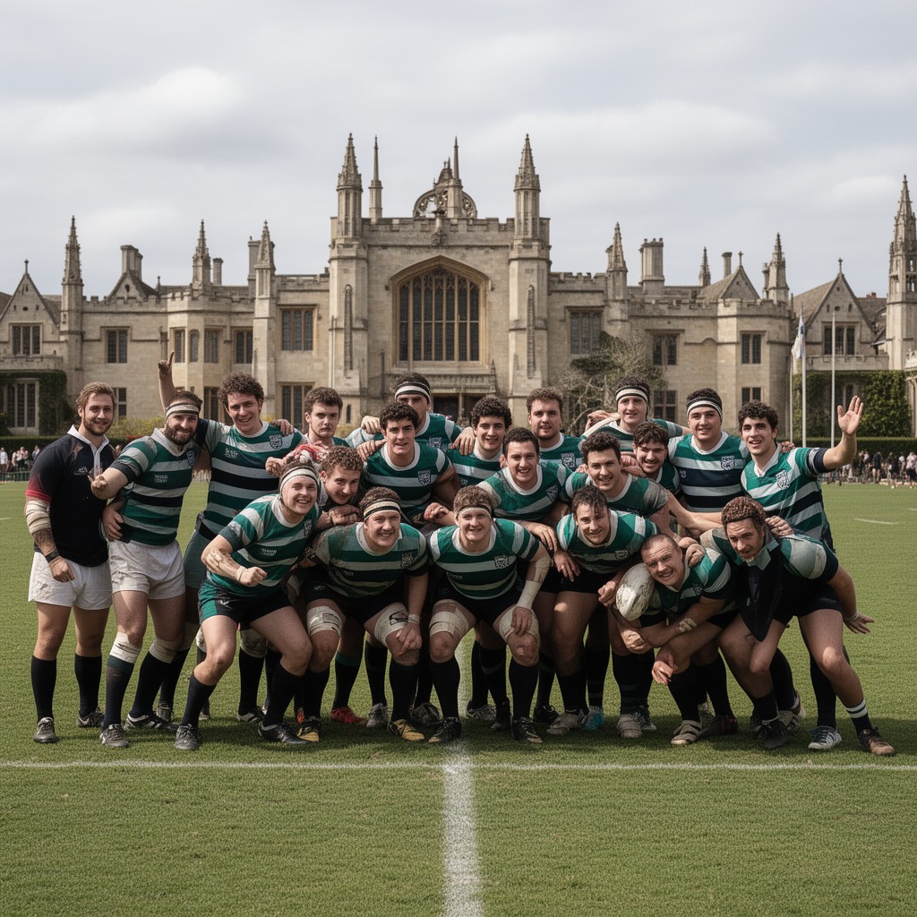 AI-generated illustration of Oxford University RFC