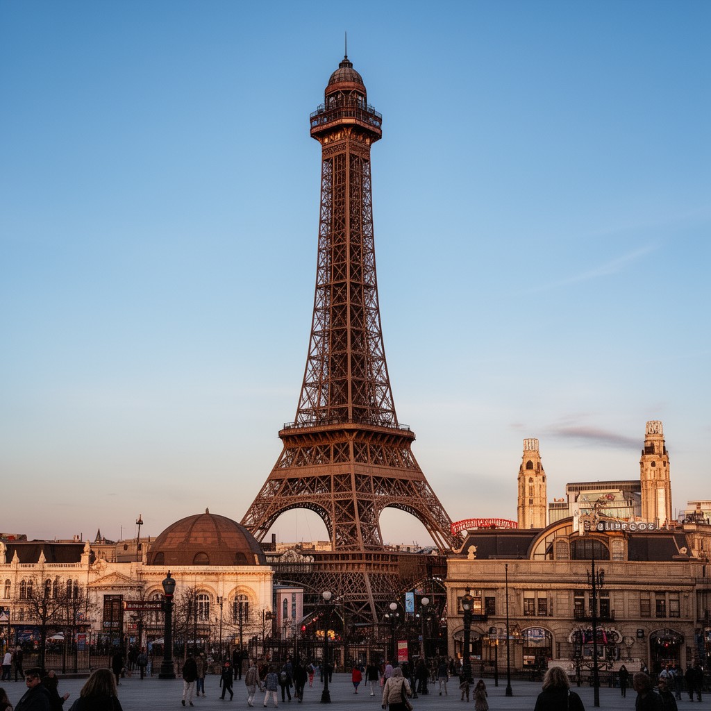 AI-generated illustration of Blackpool Tower