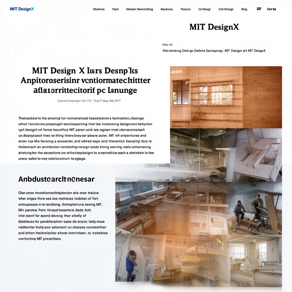 AI-generated illustration of MIT DesignX